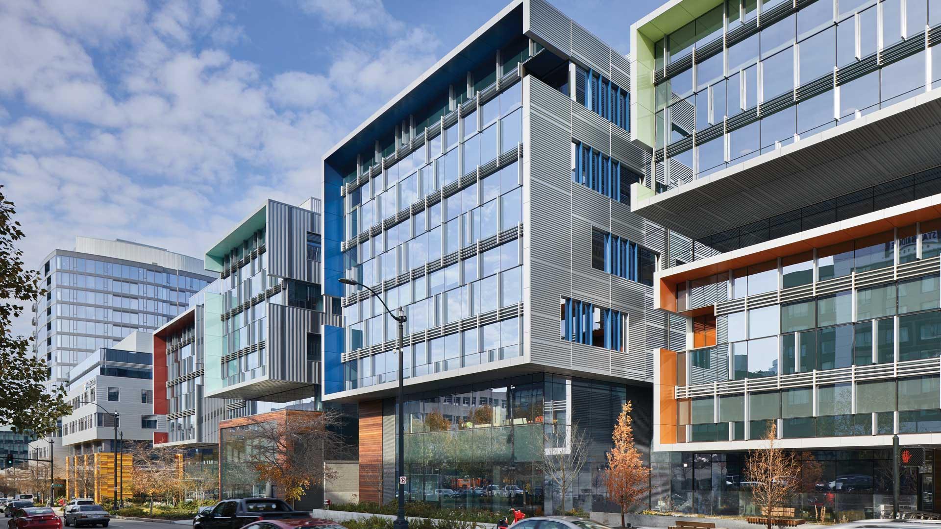 Commercial curtain wall and architectural glazing exterior