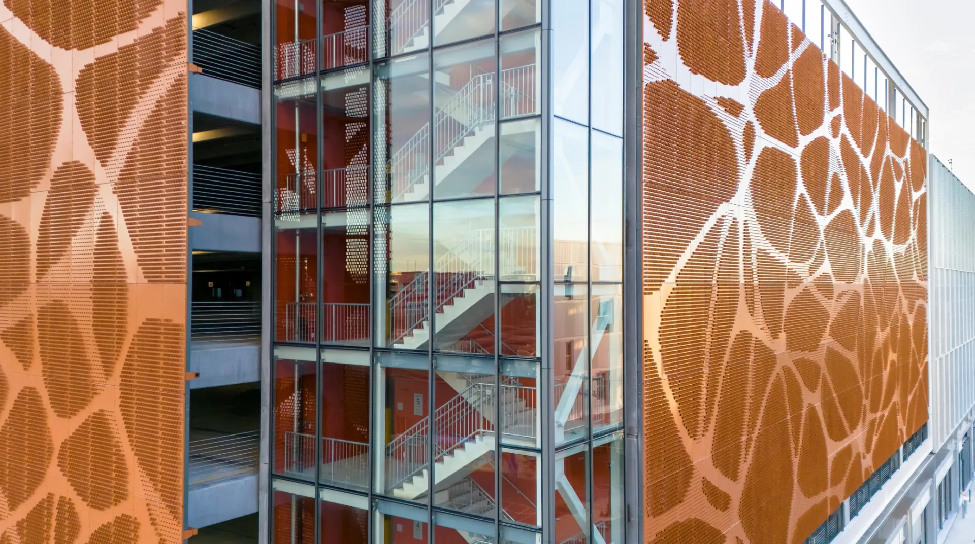 Architectural metal facade reference for mixed use construction