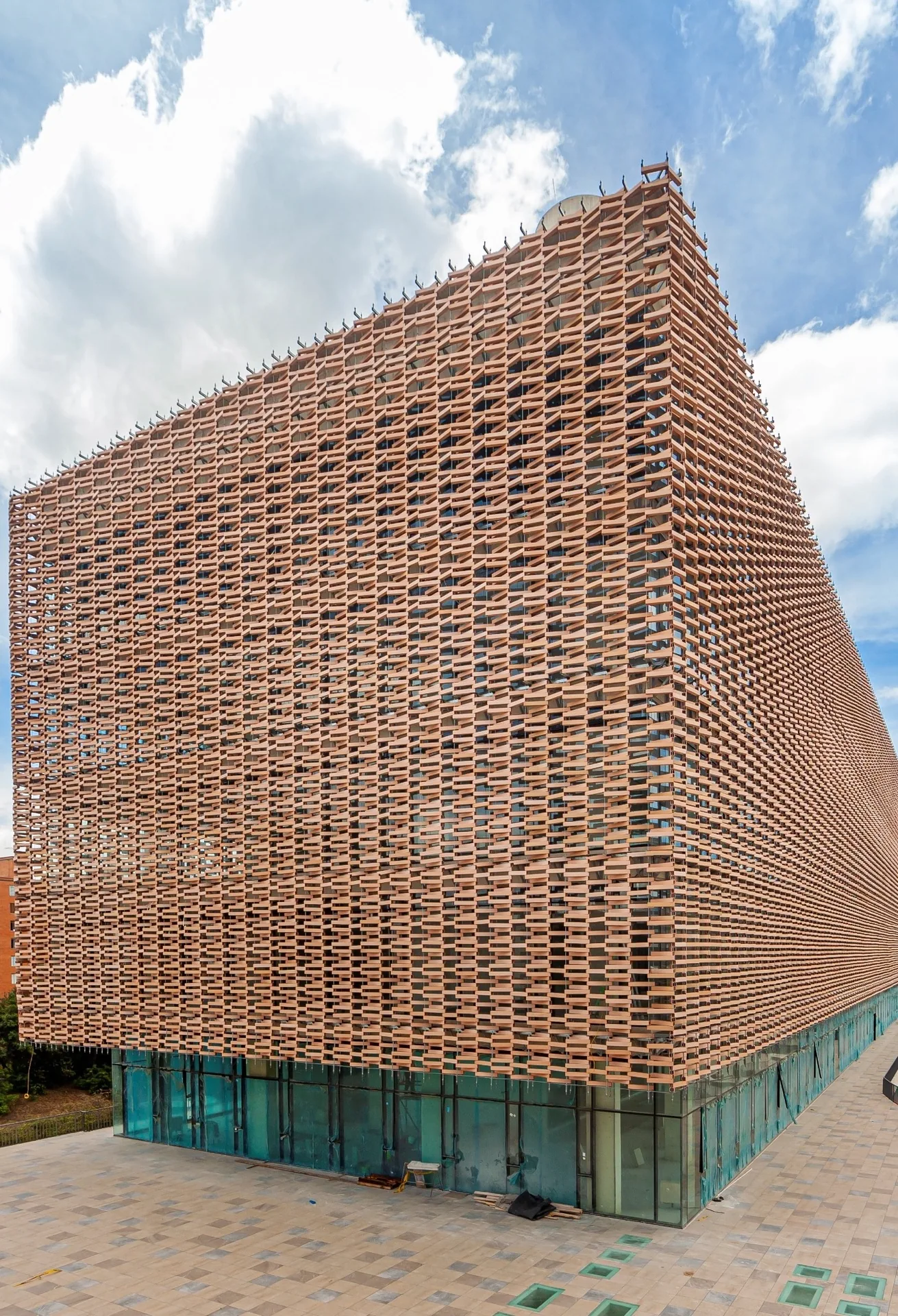 Dimensional architectural screen facade